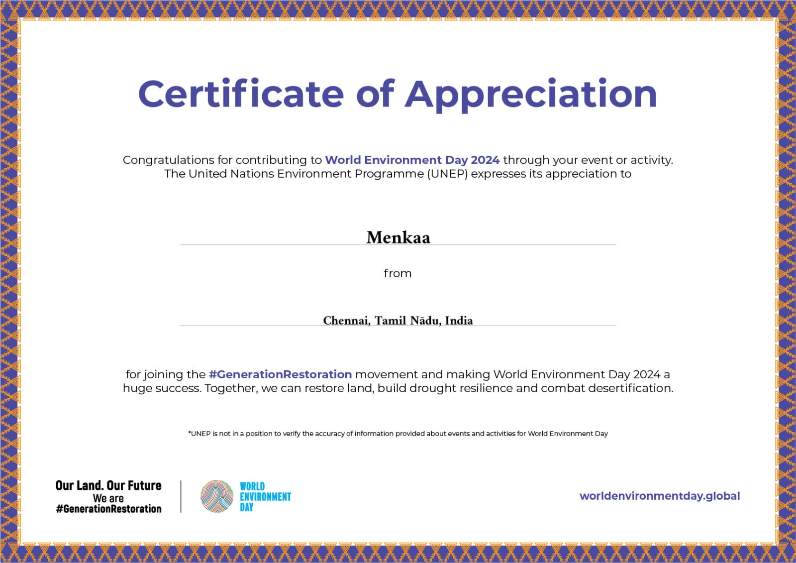 Menkaa Certification 2